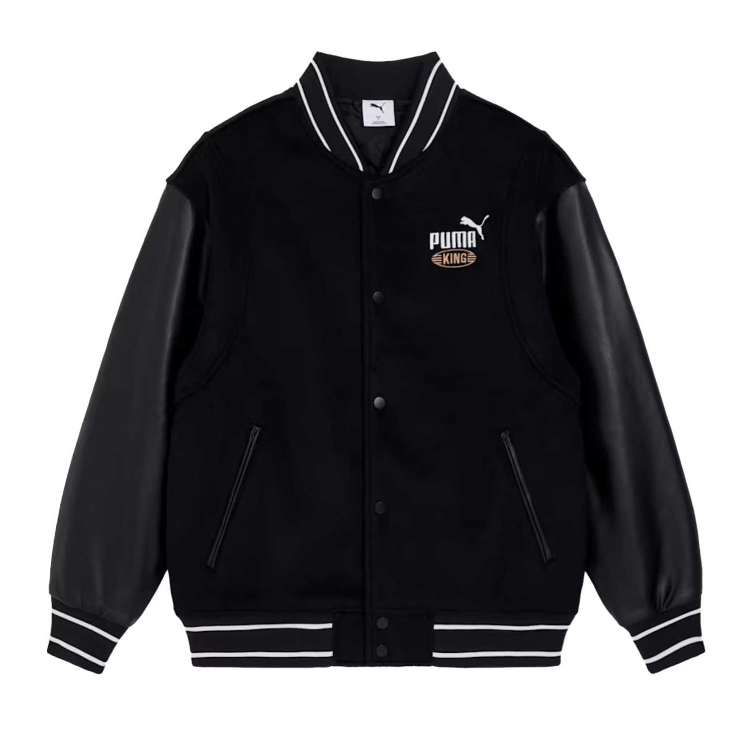 PUMA Puffer Jackets Unisex PUMA Black Stand Collar Moderate 634282-51 L