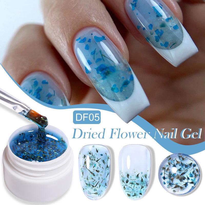 LILY'CUTE Fairy Sparkle Dried Flower Gel Nail Polish
