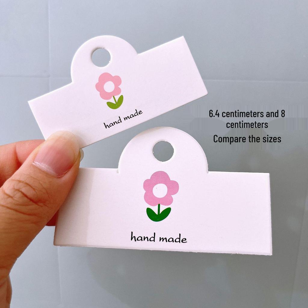 Carton Mare Pliat pentru Ambalare Bijuterii Florale Mici & Elastice de Păr - Accesorii din Hârtie DIY