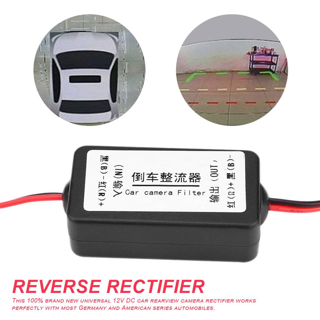 Filtro Raddrizzatore Con Condensatore 12V DC Per Telecamera Retromarcia Auto - 2 Pezzi, Impermeabile, Risolve Schermo Nero O Distorto, Compatibile Con Auto Tedesche/americane, Facile Installazione