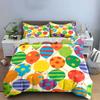 Colorful Balloon Party Decoration Set Bedding Set with 1 Duvet Cover 2 Pillowcases Single Double King Queen, Gift