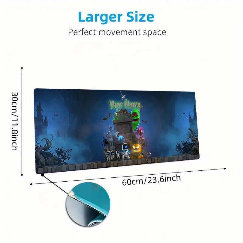 Astro Bot Custom Name Large Size Mouse Pad Large Gaming Table Cushion Non-slip Laptop Tablet Big Mousepad XXL Mat Mini PC Playmat With Lock Edge