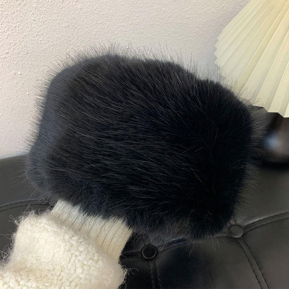 Căciulă de Pescar Călduță Căciulă de soare din blană artificială Căciulă de găleată de pluș pentru exterior Femei