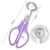 5pcs Stainless Steel Quail Egg Cutter Scissors Pigeon Bird Quail Egg Cutter Opener Cracker Kitchen Clipper Tool
