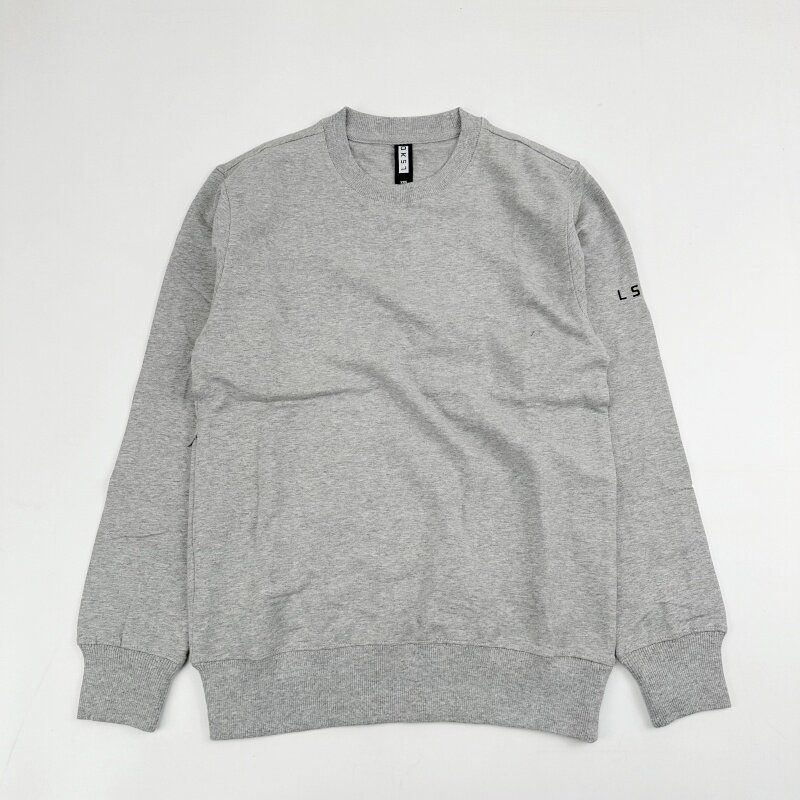 Spring and Autumn Style $70 Usd European and American Lskd Sports Crew Neck Long-Sleeve Men's Running Loose-Fit Plus-Size Fitness Elastic Sweatshirt