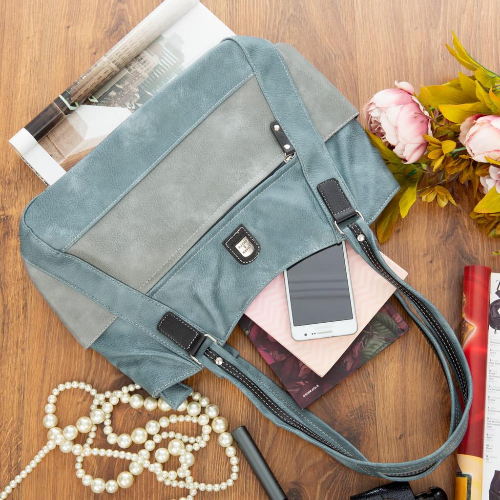 Vera Pelle Bolsa Leather Shoulder Bag