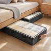 Foldable Fabric Storage Bag with Transparent Top Large Capacity Portable Storage Organizer for Clothes Bedding and Household Items