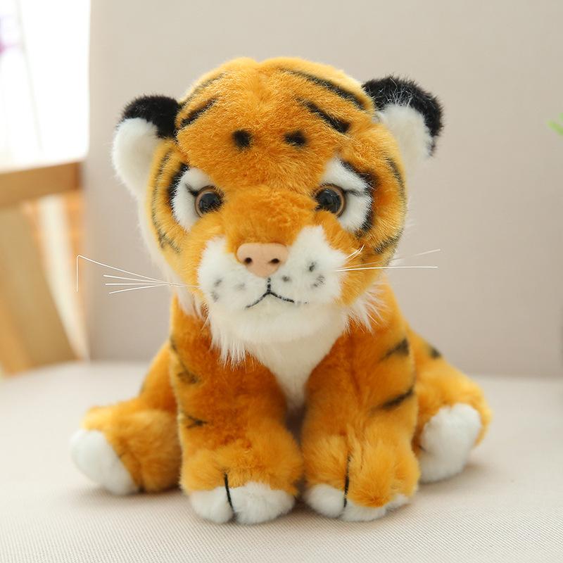 Simulated tiger plush toy Siberian tiger large doll children's throw pillow doll zoo gift