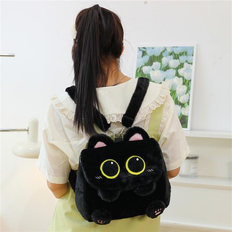 Plush Animal Backpack For Kids With Zipper Closure And Soft Cotton Lining