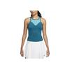 Nike Court Dri-FIT Slam Logo Print Color Block Tanktop Damen Tops Blau FD7929-381
