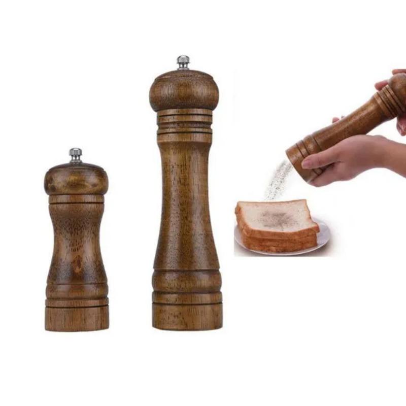 1Pc Condiment Grinder Mill Tools Manual Salt Pepper Grinder Oak Wood Pepper Mill Spice Salt Grinder Mill Tools