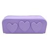 Silicone Pencil Case: Easy-Clean Cosmetic & Stationery Storage Bag, Large Capacity for Outdoor Travel.