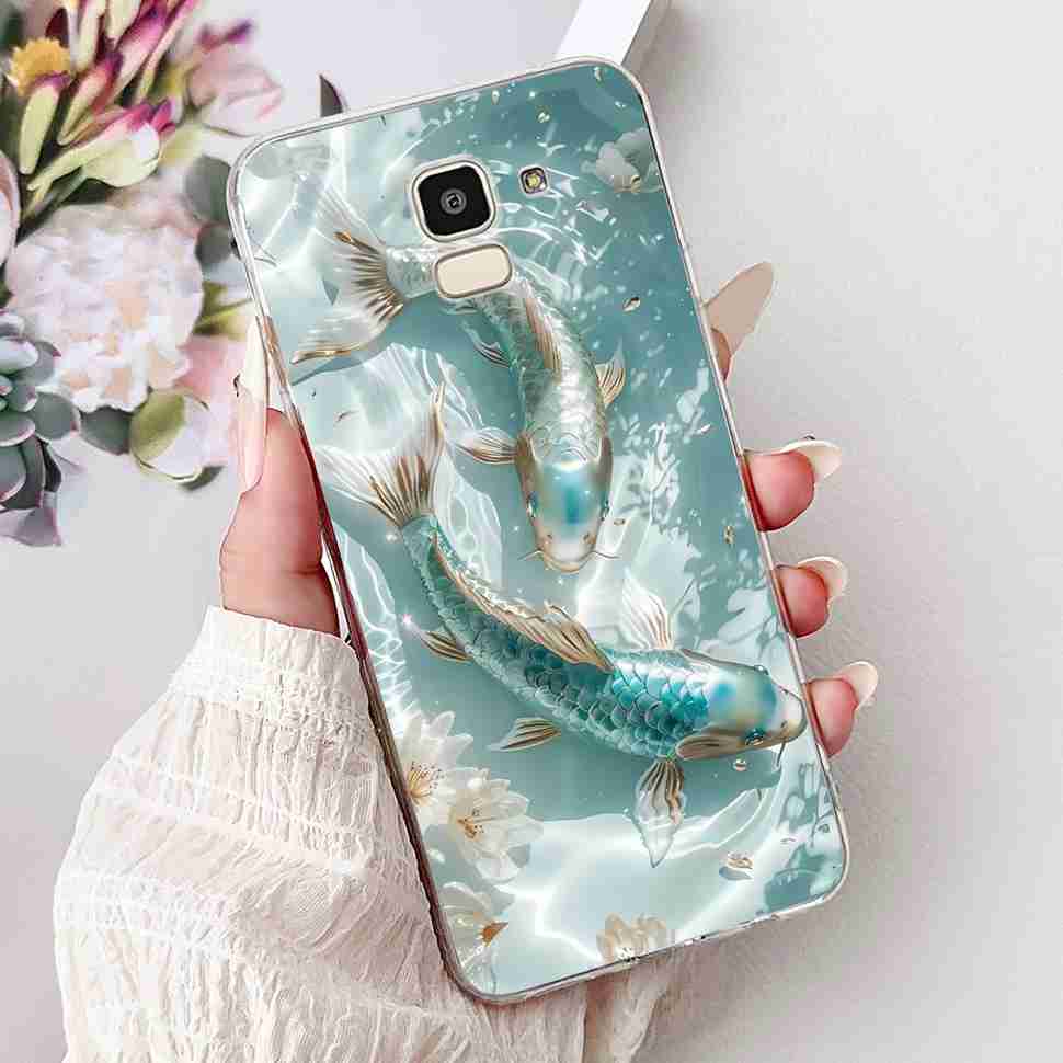 For Samsung Galaxy J6 2018 SM-J600F Case Popular Love Cool Tiger Soft Silicone TPU Cover For Samsung j6 J6 2018 Phone Shell Bag