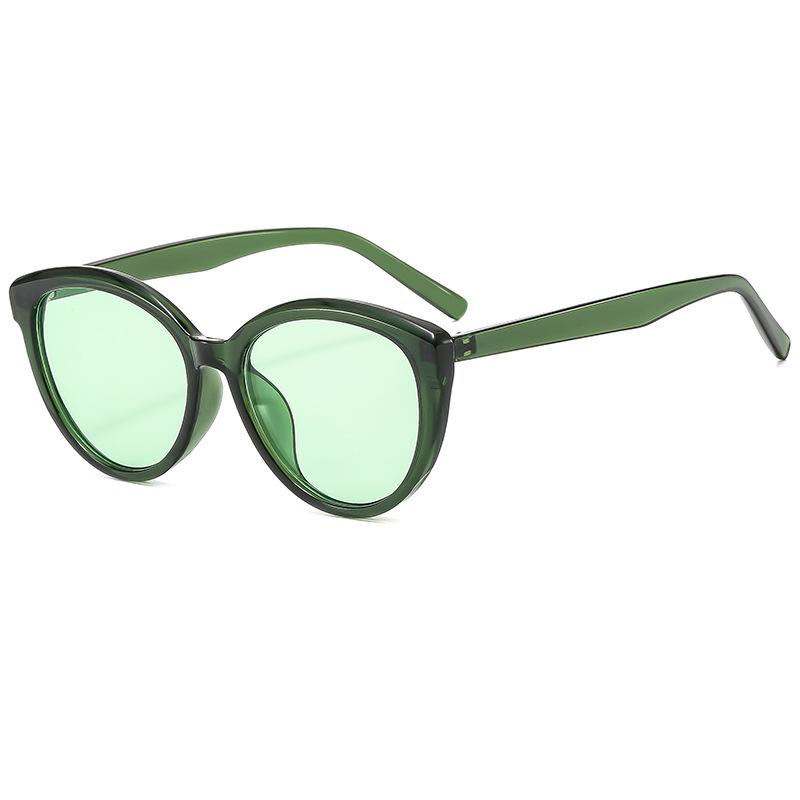 

1Pc High-End Cat-Eye Sunglasses, Uv Protection, Unisex Style, Trendy Glasses for European and American Hot Girls