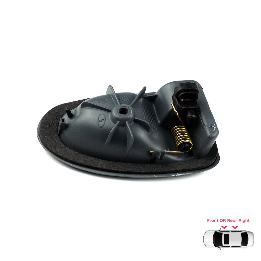 EDP100 Inner Door Handle Right Gray for Renault Clio Trafic Master 2 Scenic Megane 1 Logan 1 Movano A Interstar Primastar Daily