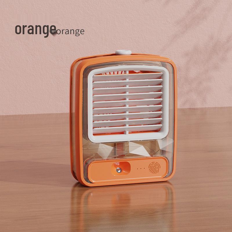 

Inverter Silent USB Cooling Fan: Portable Spray & Water-Cooled Air Conditioner for Office or Outdoor Use 13.8*5.5*17.8 оранжевый