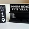 Books Read This Year Book Read Tracker 3D Printed Library Decor Ornament Book Counter Sign for Teachers Writers Library Lovers