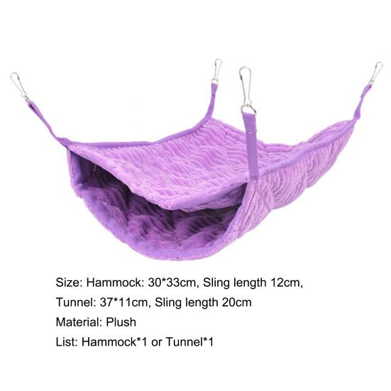 Pat Tunel Șobolan Spațiu Mare Peșteră Strat Dublu Hamac Hamster Chipmunk Dihor