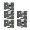 5 Pcs Label Maker Tape Black On White 12mm Width 8m Length Waterproof Printer Label Maker Tape for P Touch for PT D210