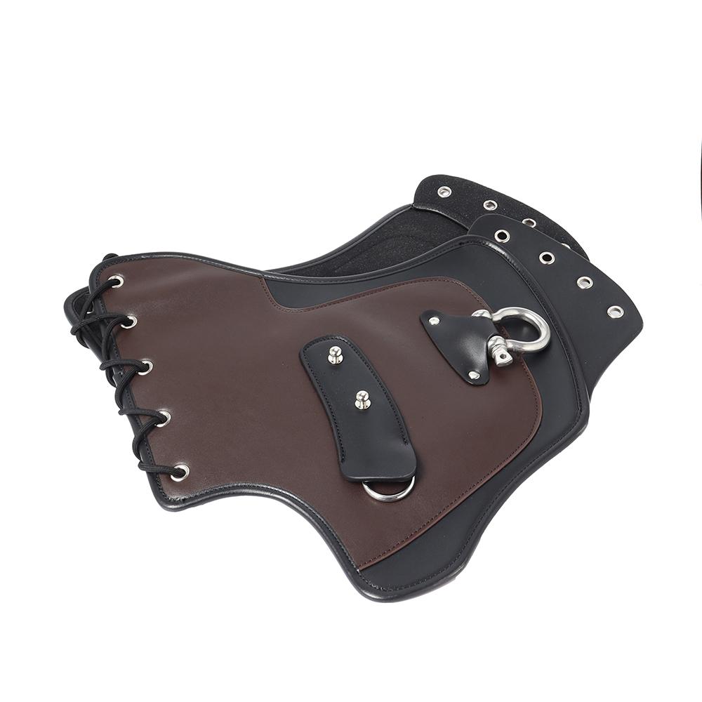 Motorcycle Universal Heat Saddle Shield Deflectors PU Leather Black For Harley Touring Softail Sportster Kawasaki Yamaha Honda