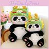 Adorable Realistic Panda Plush Toy Soft Cuddly Stuffed Animal For Kids Birthday Gift