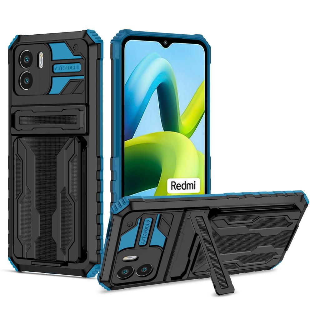 Credit Card slot Bracket case for Xiaomi Remi A1 10C 10A 10 9A 9 9T Note 11 Pro + 11S 10S 9S 9 Pro 8 Armor Holder Ring Cover