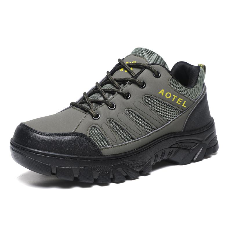 

Hiking shoes men s four seasons work wear-resistant labor insurance shoes fashion casual shoes outdoor running sports shoes large size men s shoes 39 зелений