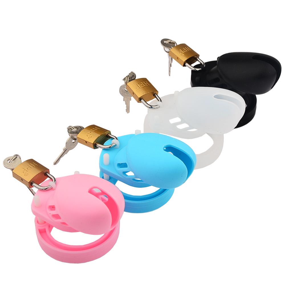 Male Chastity Cage with Lock - SM Metal Adult Toy