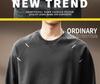 Men's Trendy Patchwork Long-Sleeve Hoodie - Autumn Casual Loose Fit Round Neck