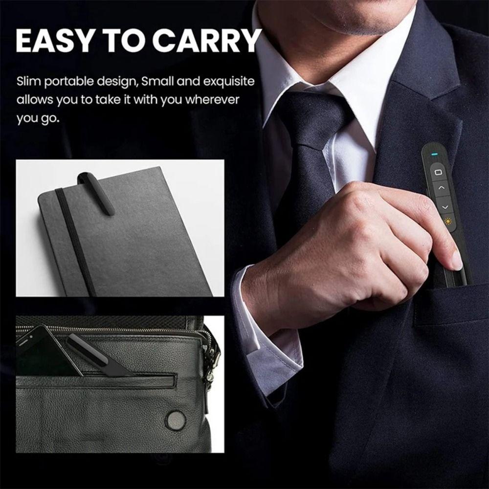 Remote Control PPT Slide Advancer USB Power Wireless Presenter Laser Pointer Laptop Computer