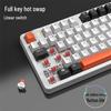 X87 Double Shot Mechanical Gaming Keyboard - Hot-Swappable Tea/Red Switches, 87 Keys, Wired, Backlit, for Office & e-Sports.