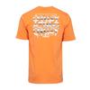 Tee shirt retro orange coton imprimé texte Homme OAKLEY