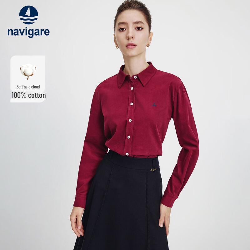 Navicare Women's Corduroy Long Sleeve Shirt