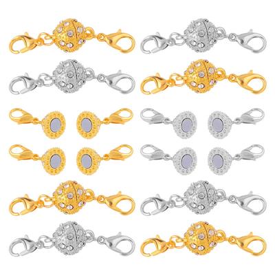 2Set/pungă Aliaj Magnet Strass Cataramă Set Homar pentru DIY Bijuterii Realizare Colier Brățară Accesorii