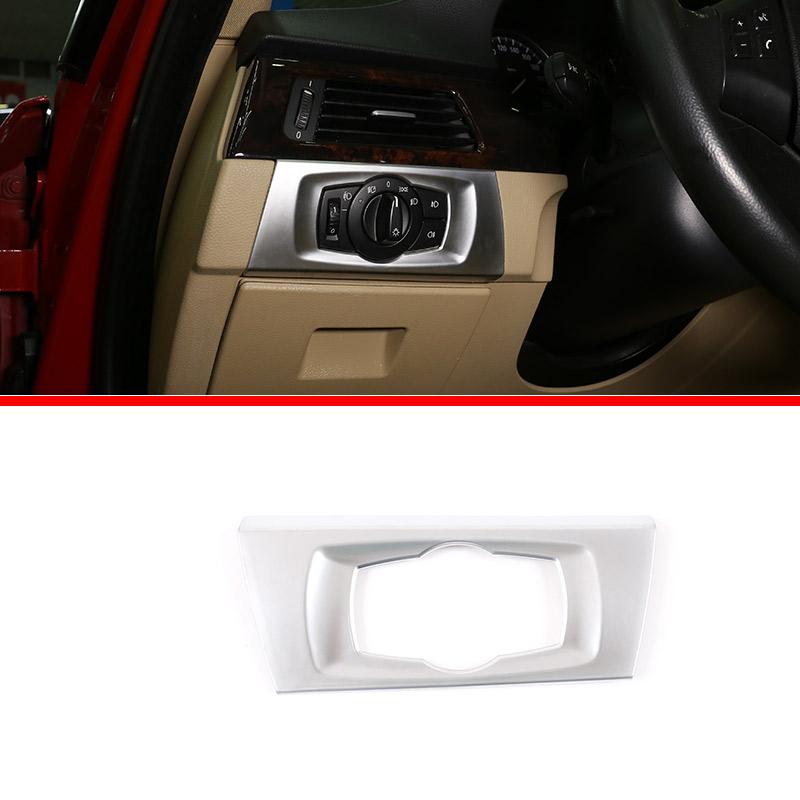 ABS Silver For BMW 3 Series E90 2005-2012 Car Interior Decoration Cover Stickers Dashboard Console Gear Shift Door Handle Trim