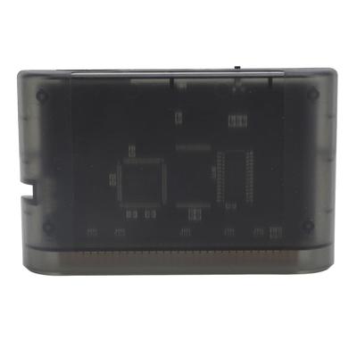 3000 in 1 Spelkaart met 8GB Geheugenkaart, Transparante Cassette voor Mega Drive V1, Mega Key Ondersteuning, Spel Accessoire (Transparant Zwart)