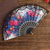 Plastic Ribs Spanish Folding Fan Lace Trim Edge Handheld Fan Elegant Dance Prop Fan  Gift