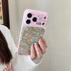 Pink Floral Pattern Drop-Proof Phone Case for iPhone 13/14/15/16/17 Pro Max, Female Edition.
