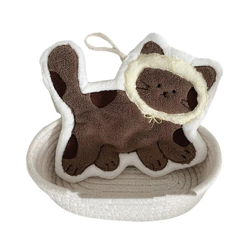 Creative Design Cartoon Hand Towel Quick Drying Simple Pattern Quick Drying Hand Towel Multi-Functional Double-Layer Thick