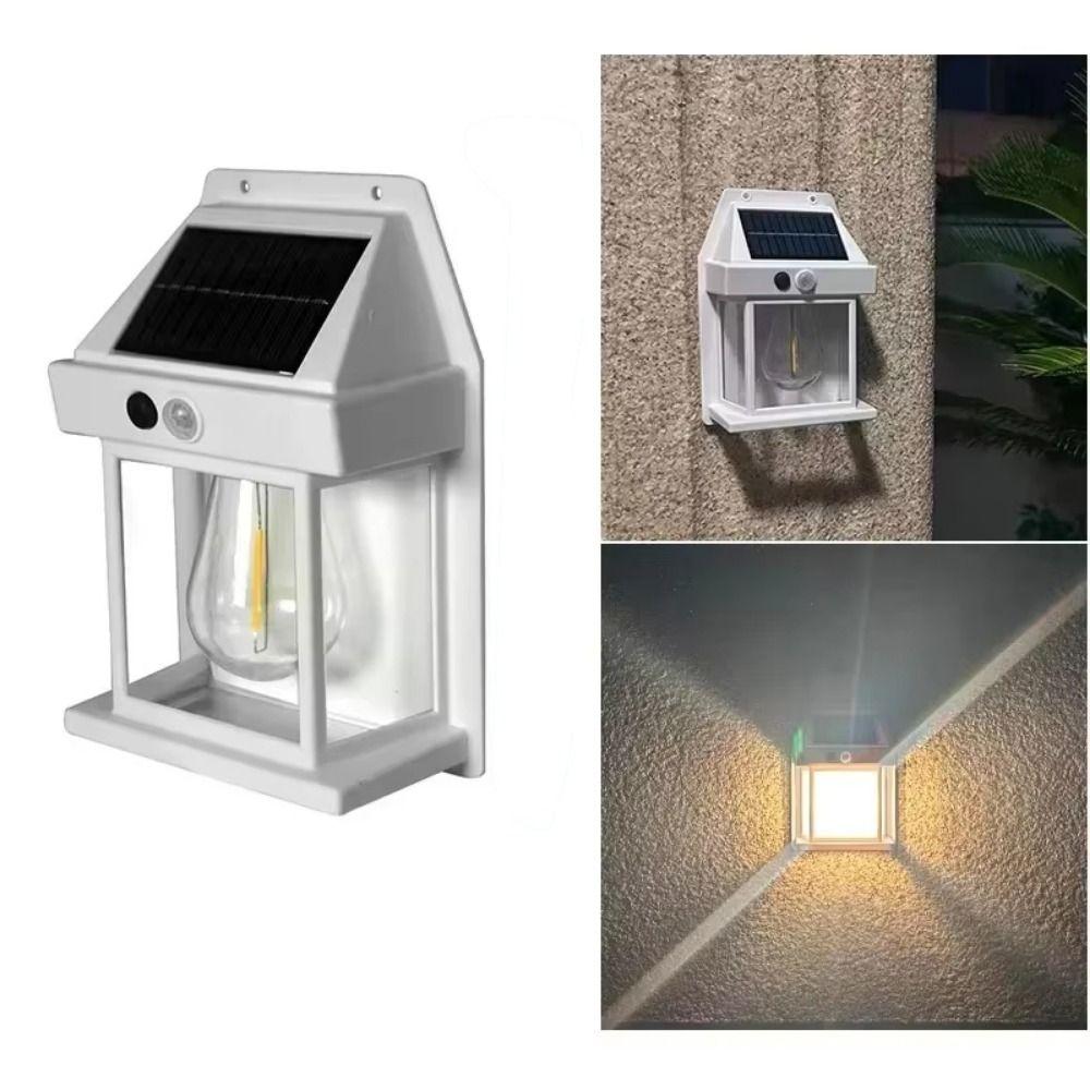 

Motion Sensor Solar Wall Llights 3 Lighting Modes Solar Induction Lamp Courtyard Decoration S чорний