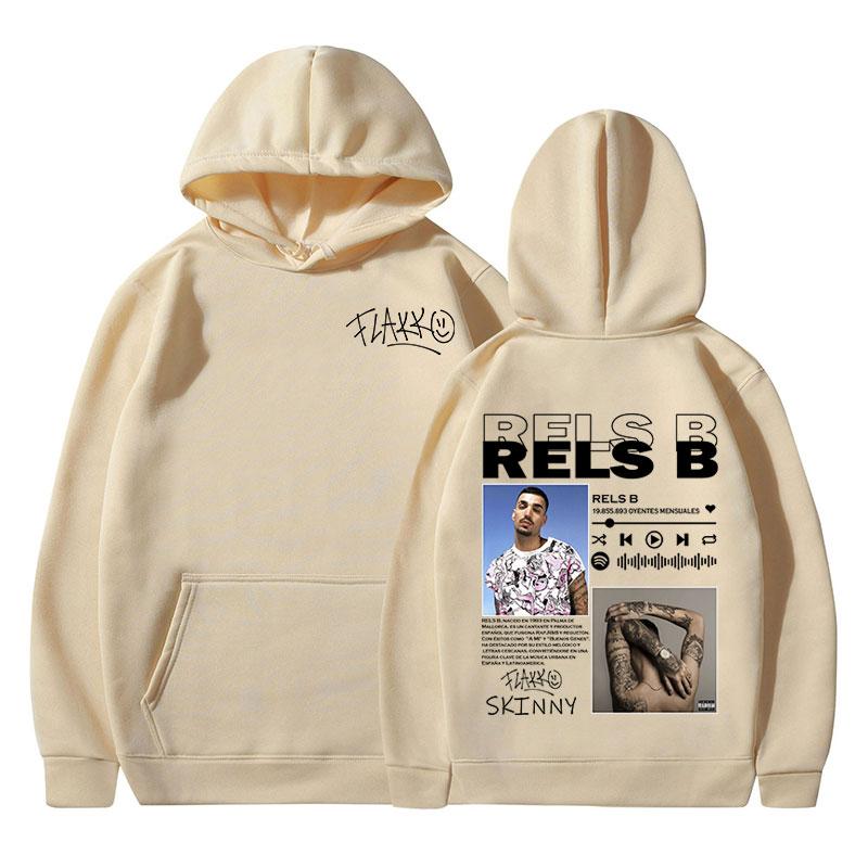 Rels B Skinny Flakk Graphic Print Merch Hoodies Men Women Clothing Fashion Hip Hop Sweatshirts Oversized Long Sleeve Hoody Tops