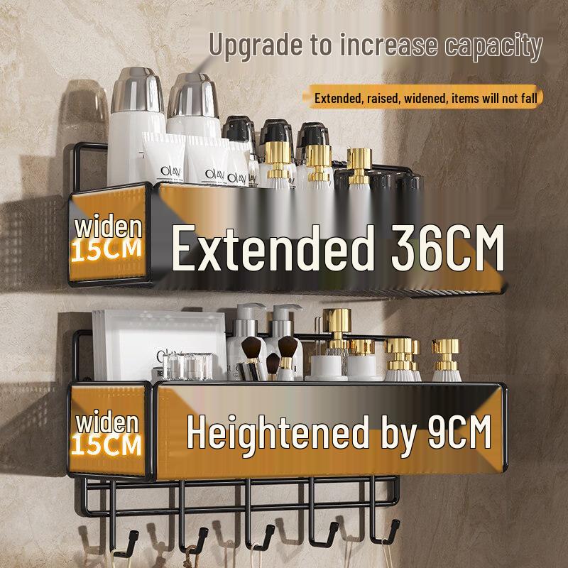 LIEI No-Drill Suction Cup Wall Shelf