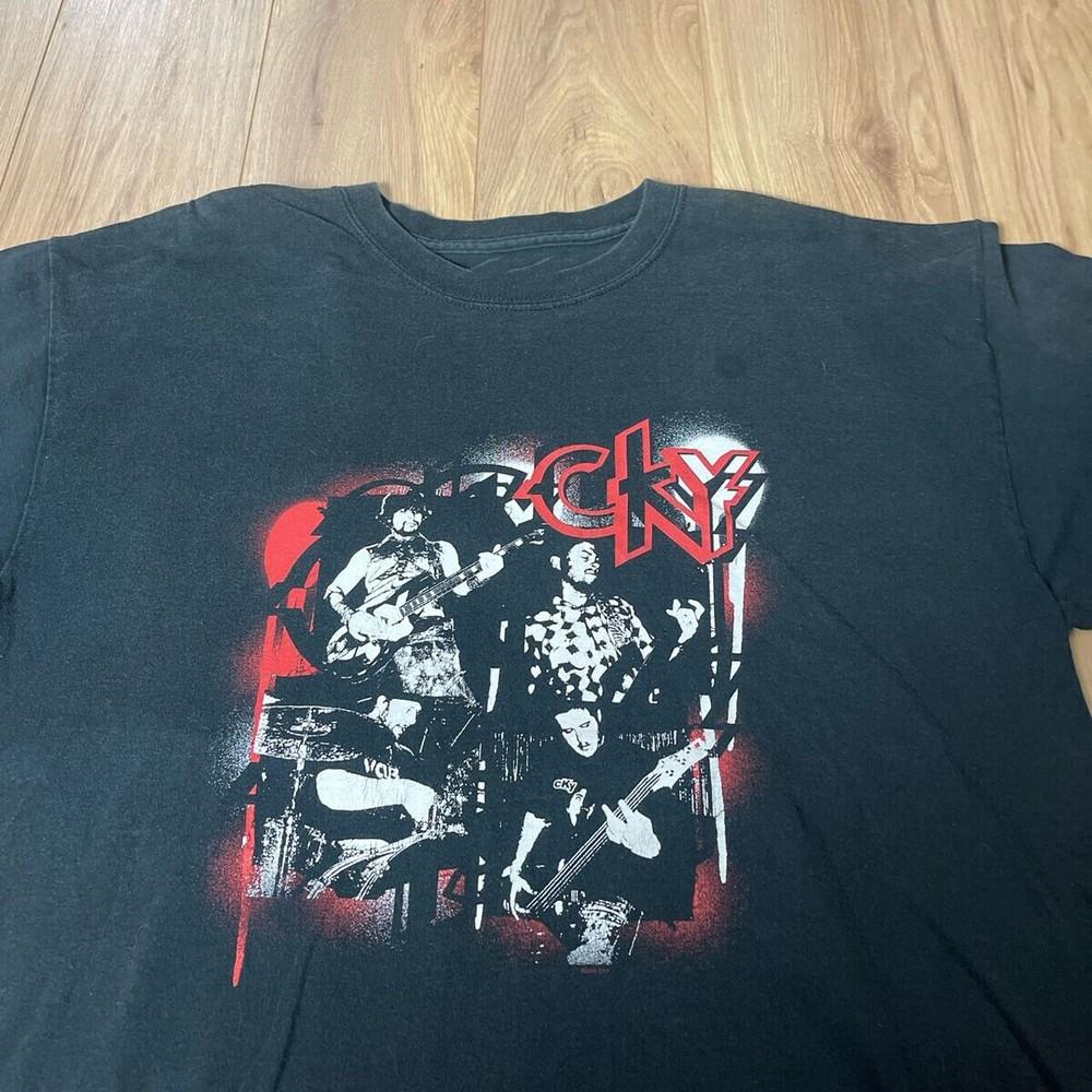Vtg CKY Band Live In Concert Tour Cotton Black All Size Unisex Shirt AP522 Unisex T-Shirt XXL