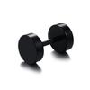 Vnox 1 Stuk Gotische Punk Hoepel Oorbellen voor Mannen Vrouwen, Zwart Roestvrij Staal Huggie Hoops Oor Sieraden, Kruis Geometrisch Hangend