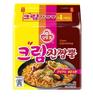 Ottogi Cream Jin Jjampong 130g × 4 Packs – Korean Creamy Spicy Seafood Noodles