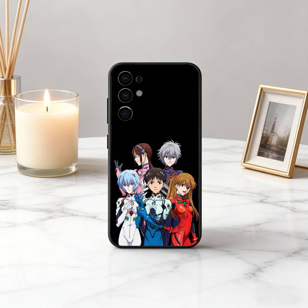 Anime EVA E-Evangelions cool Phone Case For Samsung S25,S24,S21,S22,S23,S30,Ultra,S20,Plus,Fe,Lite,Note,10,Black Cover