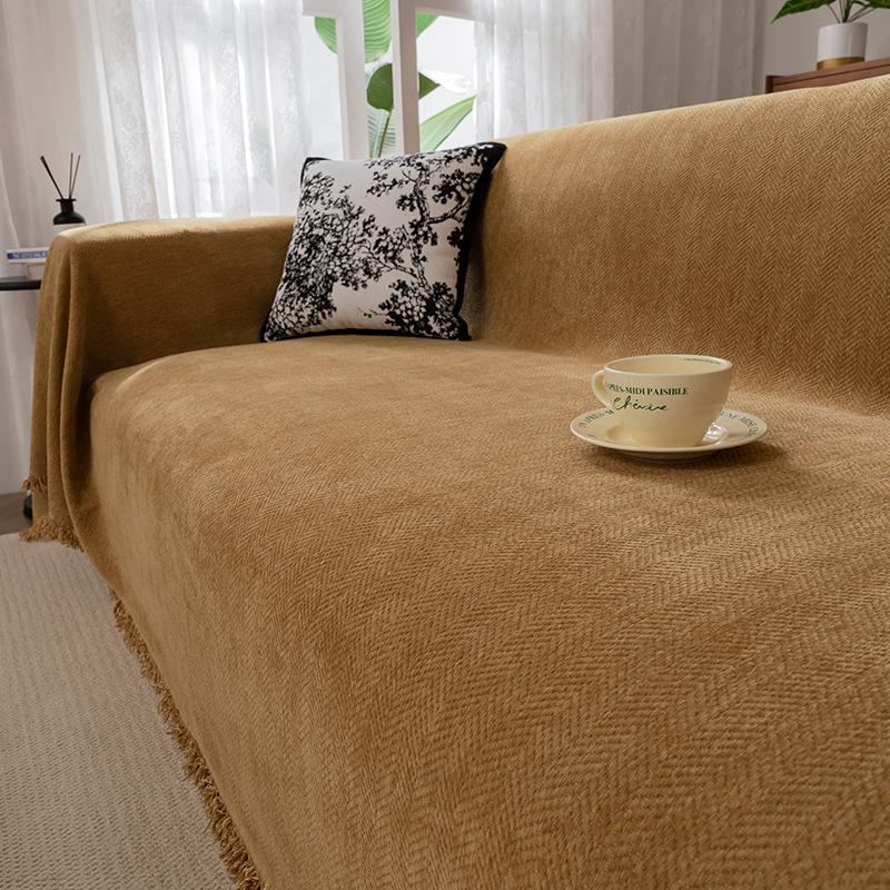 

Чехол для дивана с узором «елочка», тканевый чехол для дивана, подушка для четырех сезонов, универсальный высокий смысл, универсальный чехол с полным покрытием, одеяло 180*130cm