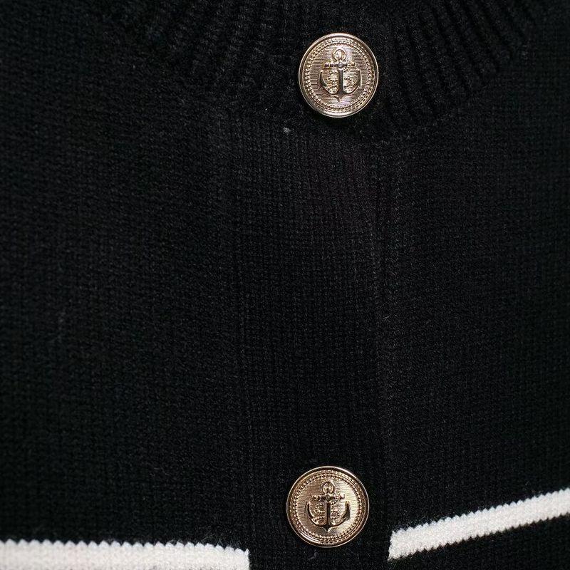 Kaslead New Arrival Women's Clothing Fashion Style Fashion Minimalist Stripes Knitting Long Sleeves Outwear 5536010