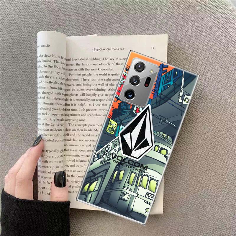 Volcom Logo Phone Case for Samsung A17 A37 A57 A54 A14 A24 A34 A07 A04S A02S A12 A22 A32 A52S A16 A26 A36 A56 A72 Galaxy Note 20