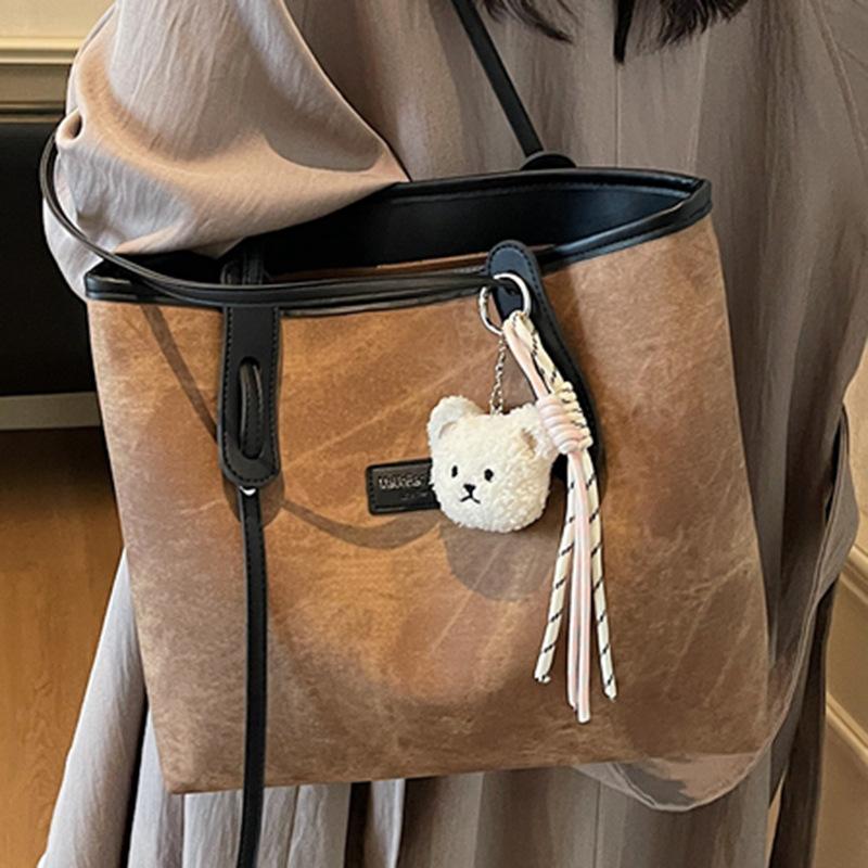 Retro Large-capacity Tote Bag Fashionable and High-quality Single-shoulder Bag Simple and Elegant Commuting Bag